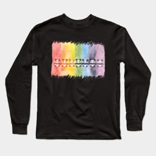 Rainbow Pandas Long Sleeve T-Shirt